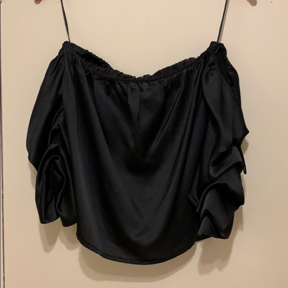 black off the shoulder top